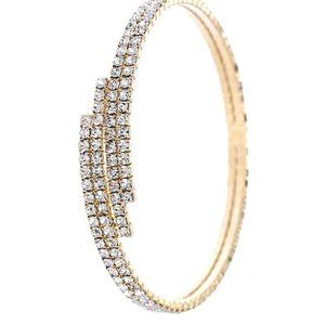 Designer Multi Rhinestone Endless Memory Wier Brac